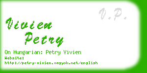 vivien petry business card